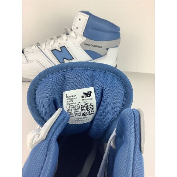 New Balance 650 White University Blue Men Shoes Size 12  High Top BB650RCK New